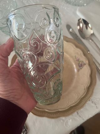 Juego de vasos altos cristal reciclado
