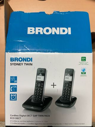 Brondi coppia telefoni fissi cordless sidney