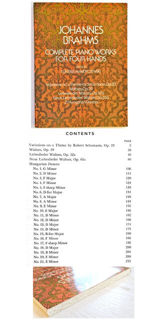 PIANO a 4 MANOS - Mozart/Schumann/Brahms/Ravel/...