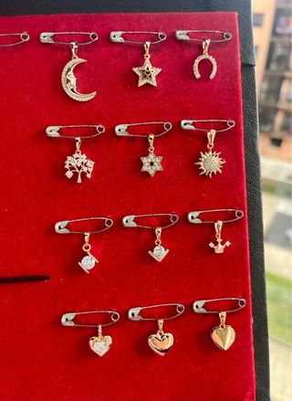 Colgantes de chapado en oro