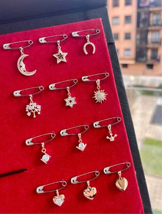 Colgantes de chapado en oro