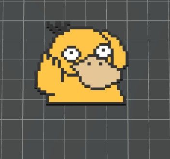 Llavero Psyduck Pixel art pokémon