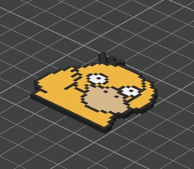 Llavero Psyduck Pixel art pokémon