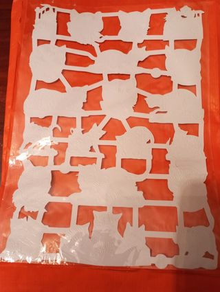 6 laminas de Cromos troquelados años 80