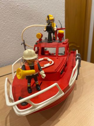 Barco de bomberos de los PlayMobil