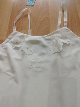 Camisón corto doble capa y tanga talla M