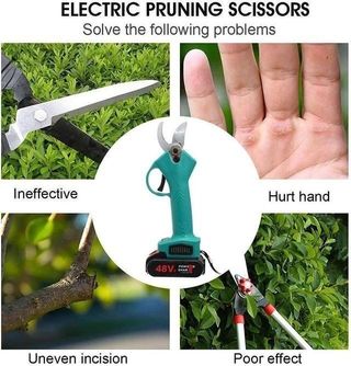 Forbici elettriche da 48 V da potatura senza fili