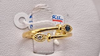 Anillo oro de 18k con diamante 