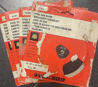 Lame x sega circolare Black & Decker ø127