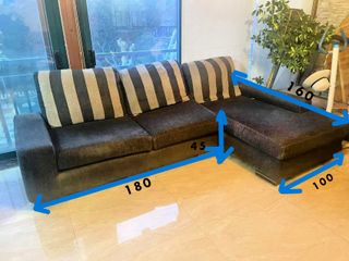 Sofá Chaise longue derecho plegable