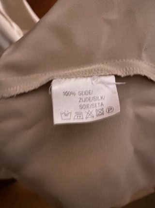 Abito donna in pura seta beige