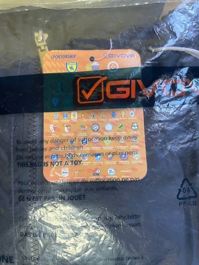 Givova Jacket Rain Pioggia Blue White Impermeabile