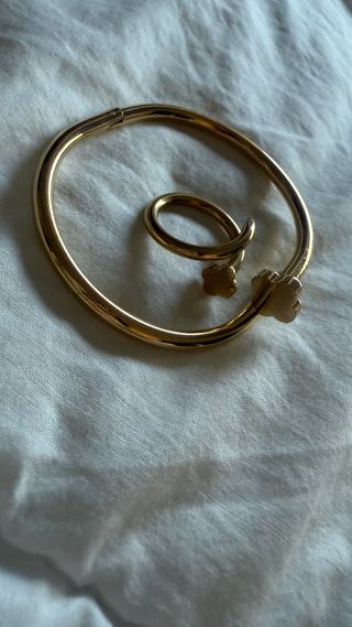 Pulsera y anillo clavo