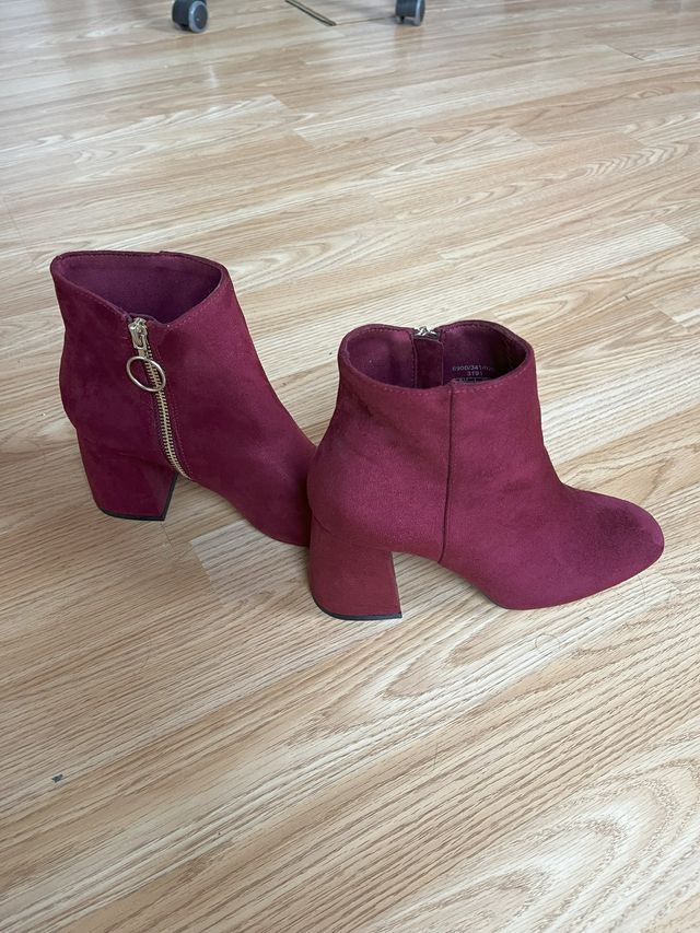 Botines burdeos