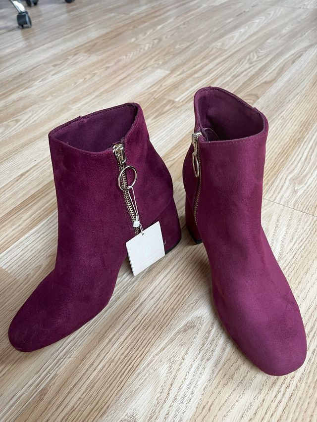 Botines burdeos