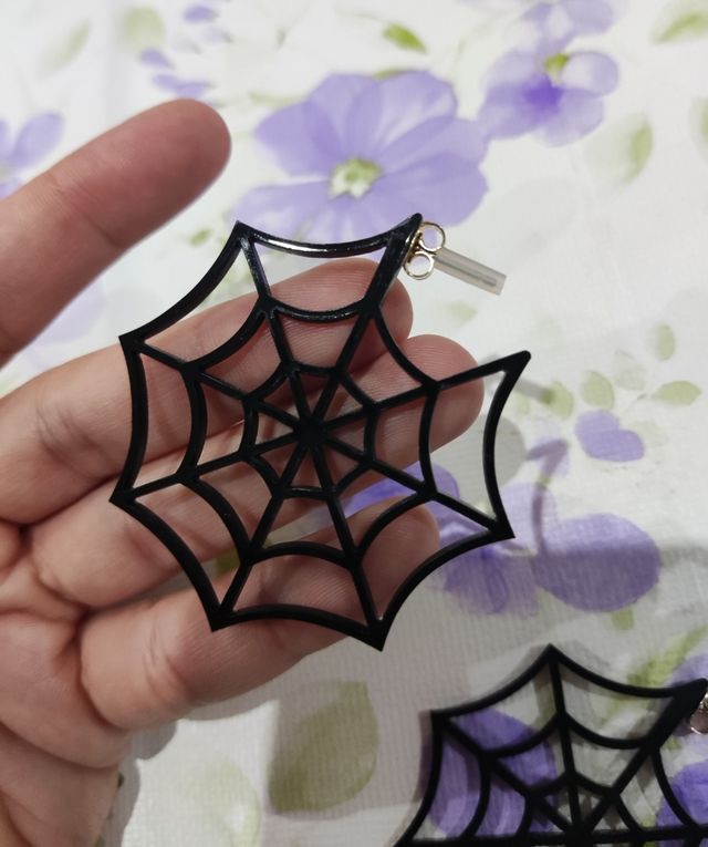 Pendientes telaraña