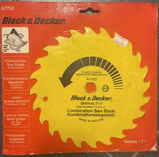 Lame x sega circolare Black & Decker ø184