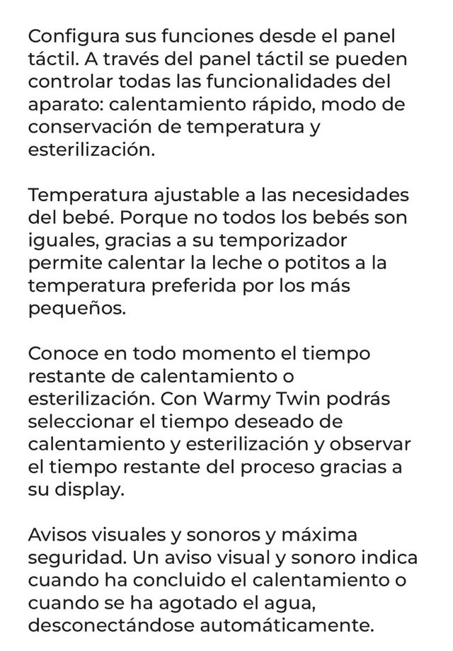 Calienta Biberones Esterilizador doble