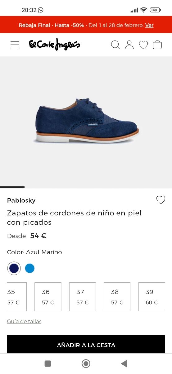Zapatos de niño  no ago en bios