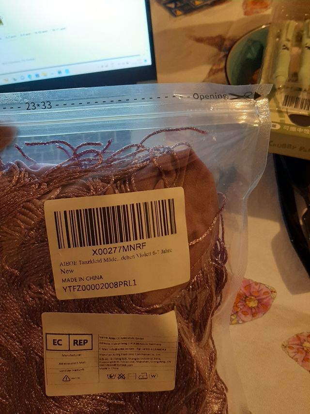 Vestito ballo latino bambina 