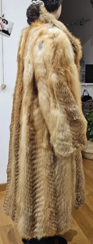 Abrigo de piel de zorro