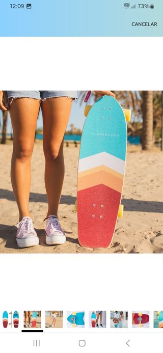 Monopatín skate-surfskate Flamingueo
