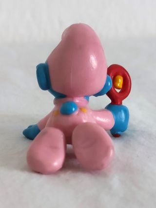 Baby Puffo rosa con pelle colore blu chiaro - 1984