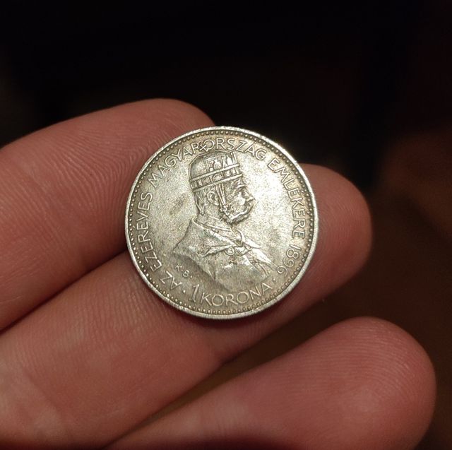 1 Corona 1896, Hungría.