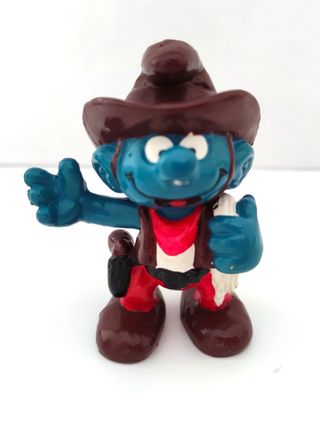 Puffo Cowboy (lazo bianco) - 1980