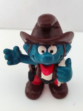 Puffo Cowboy (lazo bianco) - 1980