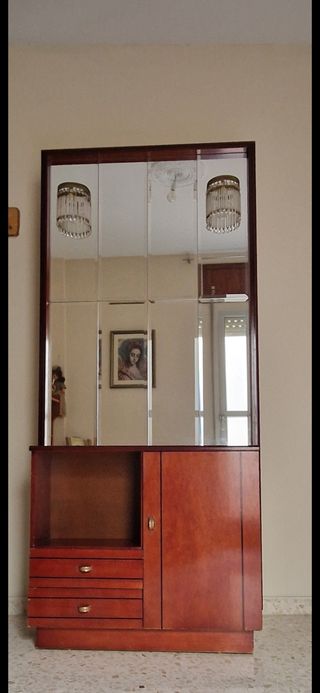 Mueble para recibidor con espejo