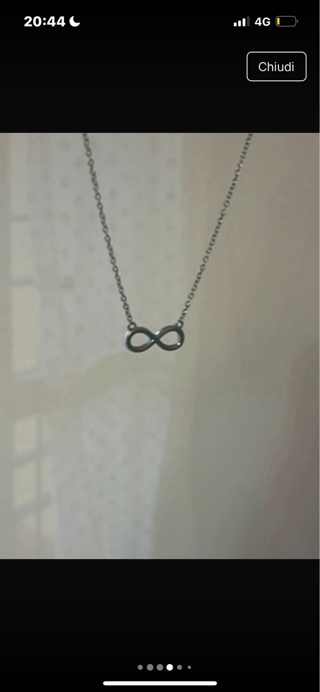 Collana infinito argento