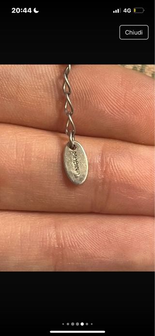 Collana infinito argento