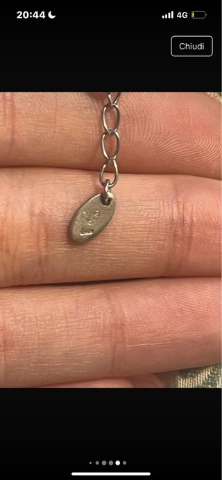 Collana infinito argento