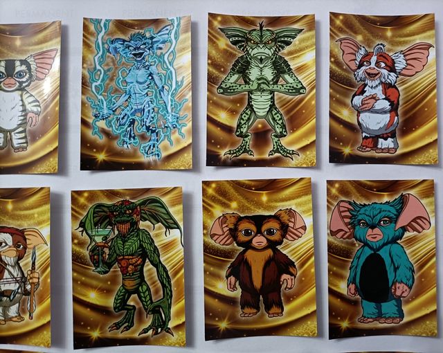 Cartaz frente e verso e autocolantes LOS GREMLINS