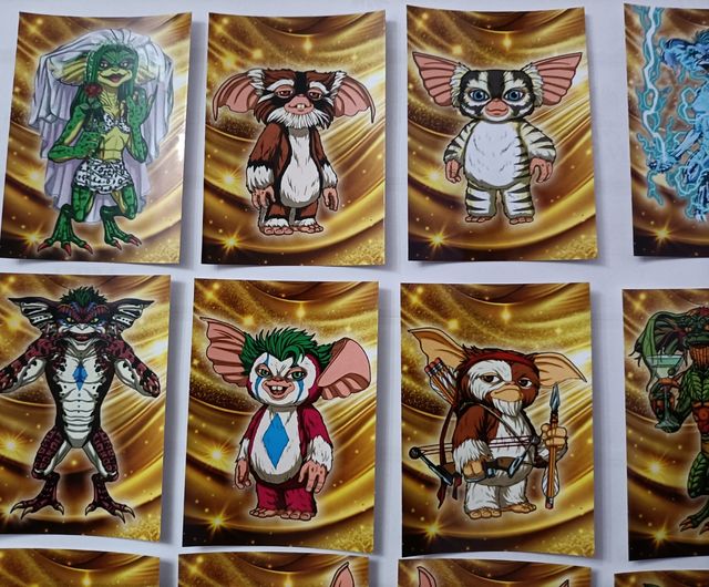 Cartaz frente e verso e autocolantes LOS GREMLINS