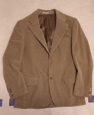 Americana de pana beige