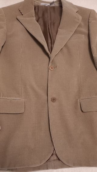 Americana de pana beige