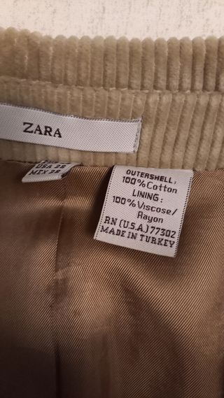 Americana de pana beige