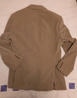 Americana de pana beige
