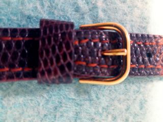 Correa reloj mujer, piel lagarto.