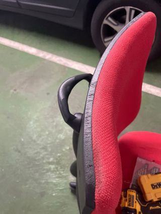 Sillas giratorias oficina rojas