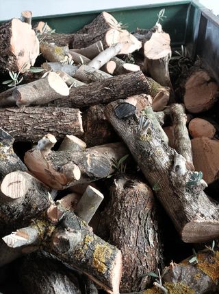 se vende leña de olivo seca del año pasa