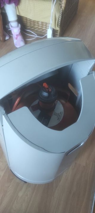 Estufa gas seminueva DeLonghi llama azul