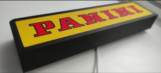 Letrero luz lámpara logo PANINI