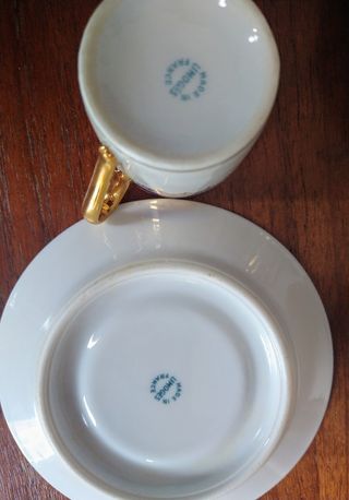 Juego de café o té porcelana francesa Limoges