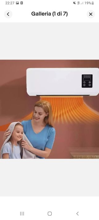 STUFA Caldo Bagno da PARETE ELETTRICO