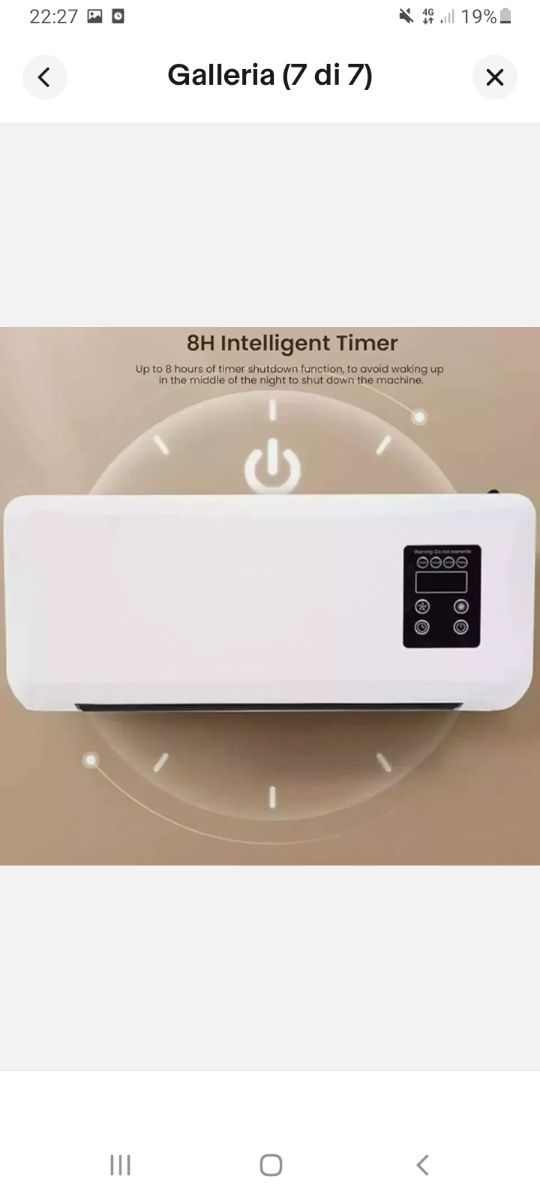 STUFA Caldo Bagno da PARETE ELETTRICO