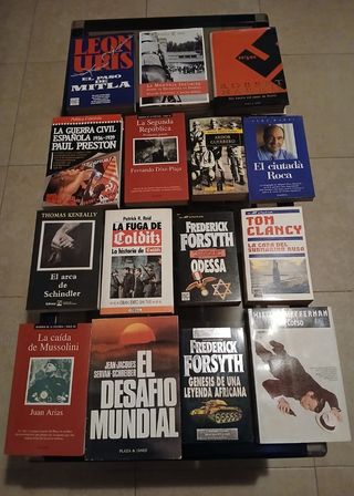 Lote de 15 libros y novelas varios.