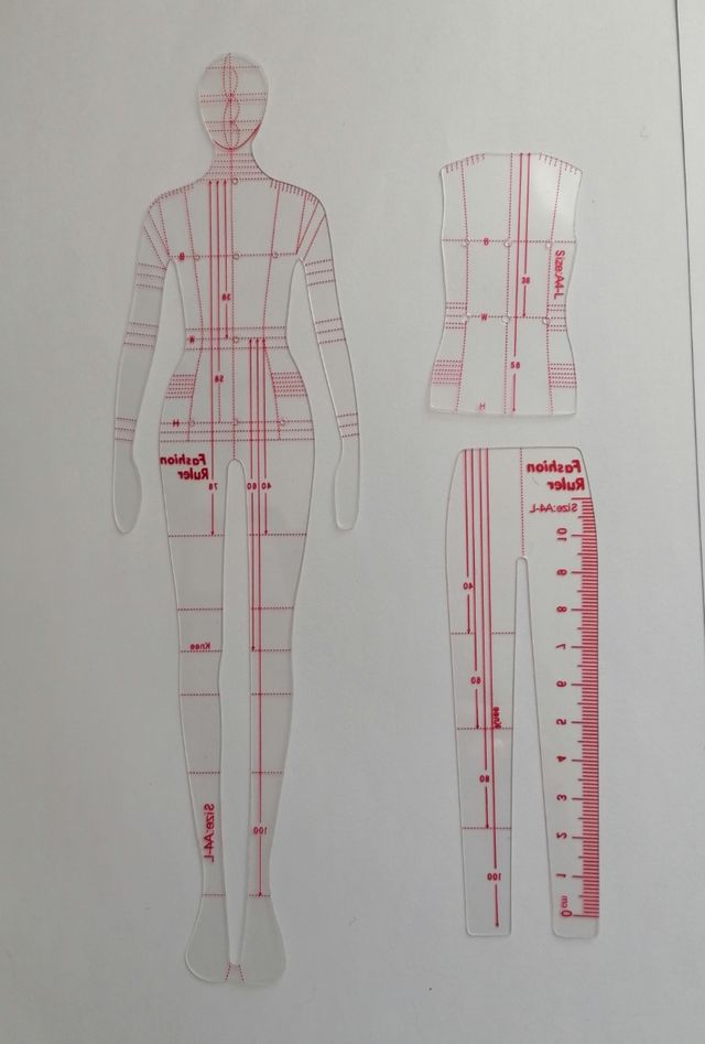 Modelos base para esboços de moda